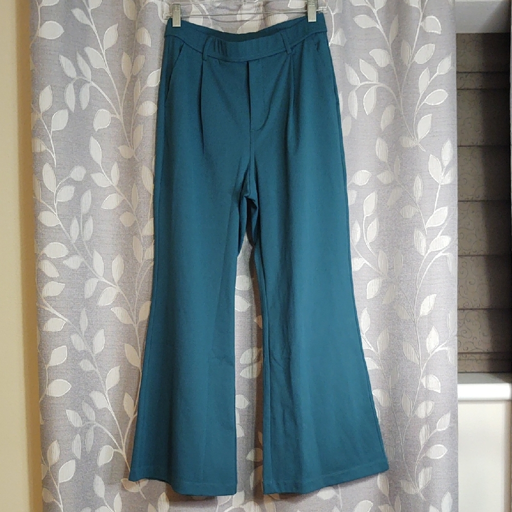 HALARA Teal Wide Leg Pants